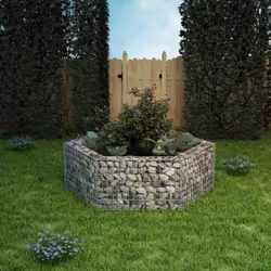 Description générale Ce lit surélevé en gabion est un moyen pratique de créer une bordure robuste et élégante pour un parterr ...