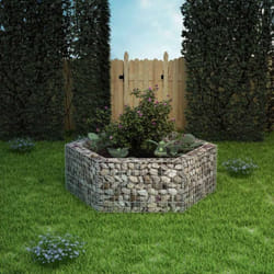 Vidaxl - Lit surélevé à gabion hexagonale 160x140x50 cm