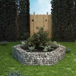 Description générale Ce lit surélevé en gabion est un moyen pratique de créer une bordure robuste et élégante pour un parterr ...