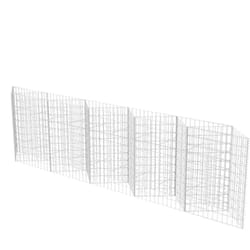 Vidaxl - Panier de gabion Acier galvanisé 300x30x100 cm