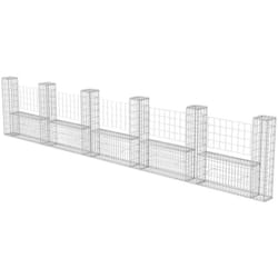 Vidaxl - Panier de gabion en forme de u Acier galvanisé 570x20x100 cm