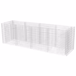Ce lit surélevé en gabion est un moyen pratique de créer une bordure robuste et élégante pour un parterre de fleurs ou de pla ...