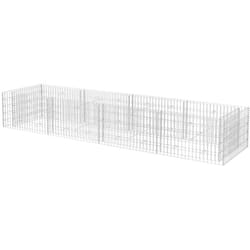 Vidaxl - Lit surélevé à gabion Acier 360x90x50 cm