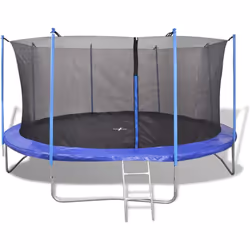 Ce trampoline est doté d'un tapis de saut résistant avec une capacité maximale de charge de 150 kg. Les 88 ressorts fermement ...