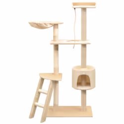 Offrez à vos amis félins un avant-goût du luxe avec notre arbre à chat rempli de fonctionnalités ! Ce centre de jeu à plusieu ...