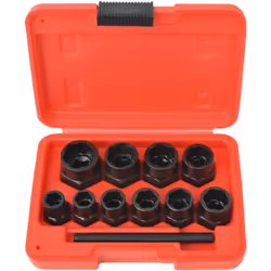 Description générale Ce kit de 11 extracteurs de boulons est idéal pour desserrer les boulons et les écrous endommagés. Conçu ...