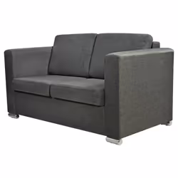 VidaXL 243583, Gris, 2 siège(s), Polyester, 1370 mm, 730 mm, 780 mm
