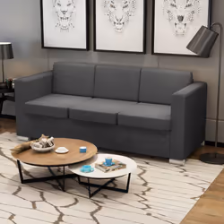 VidaXL 243584 canapé 3 siège(s) Gris