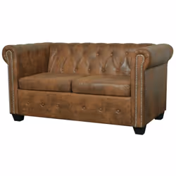 Description générale Ce canapé de Chesterfield à 2 places allie confort et élégance, ce qui en fait un ajout parfait à tout d ...