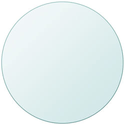 Dessus de table ronde en verre trempé 800 mm