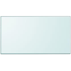 Dessus de table rectangulaire en verre trempé 1200 x 650 mm Vidaxl