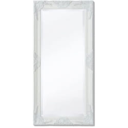 Vidaxl - Miroir mural style baroque 100x50 cm blanc