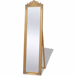 Description générale Ce miroir magnifique sur pied, avec son cadre ornementé, créera une atmosphère baroque dans votre couloi ...