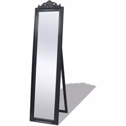 Ce miroir magnifique sur pied, avec son cadre ornementé, créera une atmosphère baroque dans votre couloir, chambre, dressing, ...