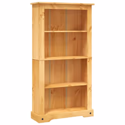 VidaXL 243743, Marron, 4 étagères, Bois, Bois, Bois de pin, 800 mm