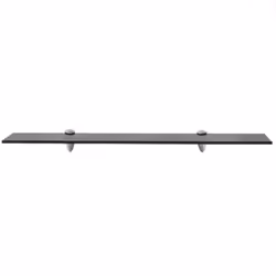 VidaXL 243766 étagères Verre trempé, Zinc Noir