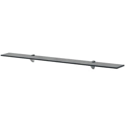 VidaXL 243769 étagères Verre trempé, Zinc Noir