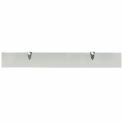 VidaXL 243775 étagères Verre trempé, Zinc Transparent