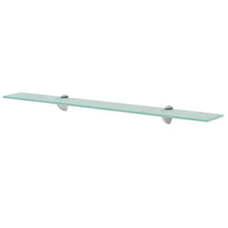 VidaXL 243783 étagères Verre trempé, Zinc Transparent