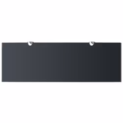 VidaXL 243789 étagères Verre trempé, Zinc Noir