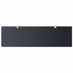 VidaXL 243790 étagères Verre trempé, Zinc Noir
