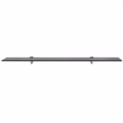 VidaXL 243792 étagères Verre trempé, Zinc Noir