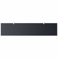 VidaXL 243792 étagères Verre trempé, Zinc Noir