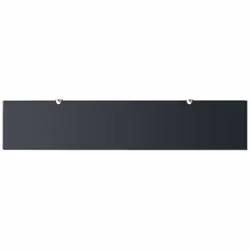 VidaXL 243793 étagères Verre trempé, Zinc Noir