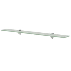 VidaXL 243799 étagères Verre trempé, Zinc Transparent