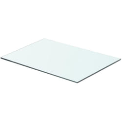 vidaXL Panneau pour étagère Verre transparent 50 x 30 cm