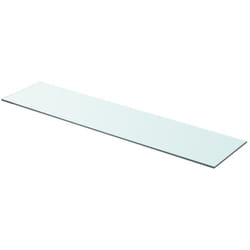 Vidaxl - Panneau pour étagère Verre transparent 90 x 20 cm