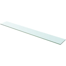 Vidaxl - Panneau d'étagère Verre transparent 110 x 15 cm