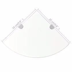 VidaXL 243852 étagères Verre trempé Transparent - Vue supplémentaire 6
