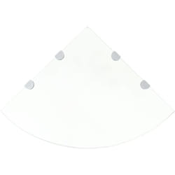 Vidaxl - tagère de coin et supports chromés Verre transparent 45x45 cm