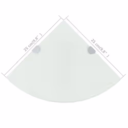 VidaXL 243858 étagères Verre trempé Blanc - Vue supplémentaire 6