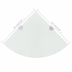 VidaXL 243859 étagères Verre trempé Blanc - Vue supplémentaire 4