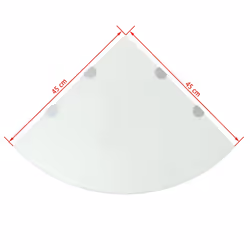 VidaXL 243860 étagères Verre trempé Blanc - Vue supplémentaire 4