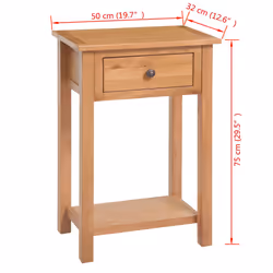 VidaXL 243932 Table de nuit et table de chevet Marron - Vue supplémentaire 6