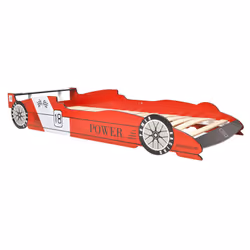 VidaXL 243936 Lit pour enfant Rouge Panneaux MDF, Bois - Vue supplémentaire 5