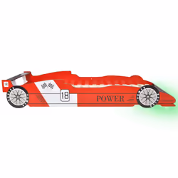 VidaXL 243936 Lit pour enfant Rouge Panneaux MDF, Bois - Vue supplémentaire 6