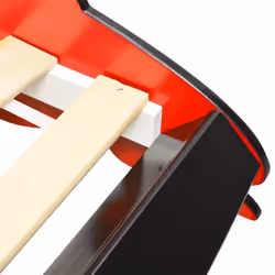 VidaXL 243936 Lit pour enfant Rouge Panneaux MDF, Bois - Vue supplémentaire 7