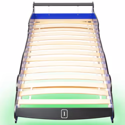 VidaXL 243937 Lit pour enfant Bleu Panneaux MDF, Bois - Vue supplémentaire 4