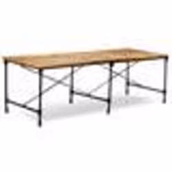 vidaXL Table à manger Bois de manguier massif 240 cm - TU