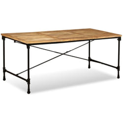 Table À Manger Bois De Manguier Massif 180 Cm Vidaxl