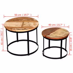 VidaXL 244007 Table à café, latérale et de salon - Vue supplémentaire 7