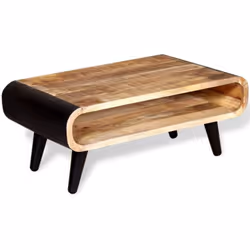 Cette table basse en style industriel dégage un charme vintage et sera une addition intemporelle à votre maison. Son dessus d ...