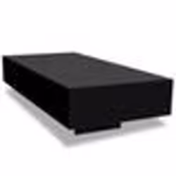 vidaXL Table basse noir brillant - TU