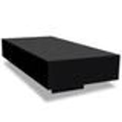 vidaXL Table basse noir brillant - TU