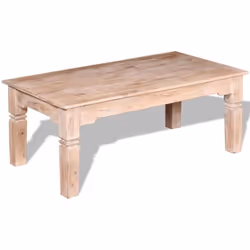 Cette table basse unique, en bois d'acacia massif avec une finition brossée blanche, sera un excellent ajout à votre pièce. E ...