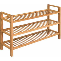Vidaxl - tagère à chaussures avec 3 étagères 100x27x60 cm Chêne massif